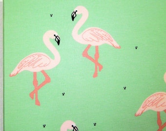 0,5 m Single-Jersey  "Flamingo" 160 cm br. Bio-Baumwolle GOTS
