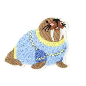 iron on label Walrus