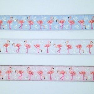1 m Webband  - Flamingo -  15 mm