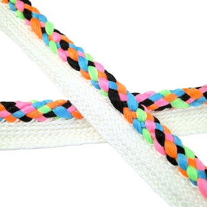 1 m piping tape with flag &quot;Neon&quot; 12 / 5 mm