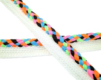 1 m piping tape with flag "Neon" 12 / 5 mm