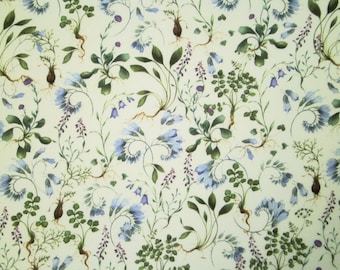 0.5 m printed fabric "Feine Flora" approx. 145 cm wide Sophia Drescher