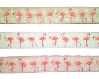 Nastro intrecciato da 1 m - Flamingo - 15 mm
