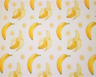 0,5 m Single-Jersey Cotton "Bananas" 150 cm width