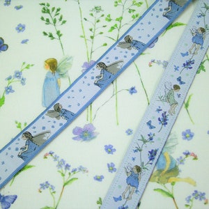 0,5 m Printed fabric Gardenelfs blue 150 cm w. image 5