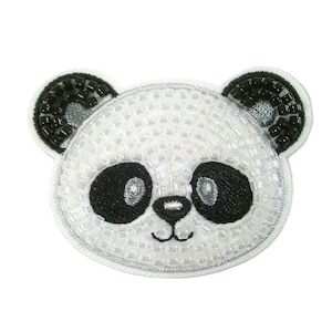 iron on label &quot;Panda&quot; 50x40 mm