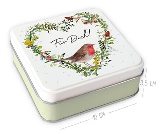 Scatola regalo con stampa a motivo 10x10x3,5 cm