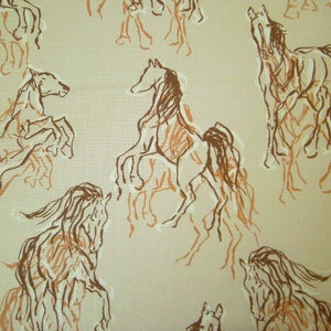 0,5 m Printed fabric Wild Horses 110 cm w. image 7