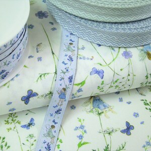 0,5 m Printed fabric Gardenelfs blue 150 cm w. image 4