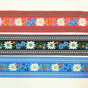 1 m Woven ribbon &quot;Edelweiss&quot; 50 mm wide