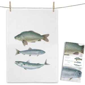 Baumwoll-Geschirrtuch Fisherman's Trio ca. 50x70 cm