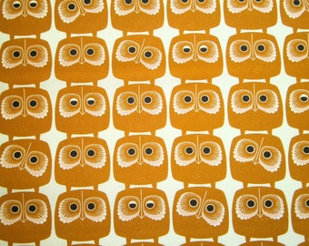 0.5 m cotton printed fabric - Curious owls - approx. 112 cm wide