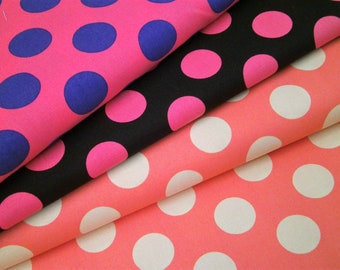 0,5 m japanese fabric "Candy Party" 110 cm wide Kokka Polka Dots