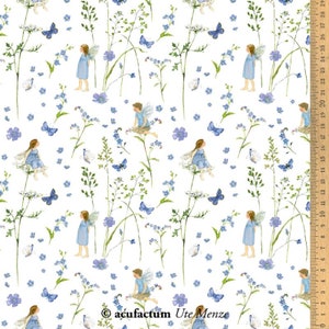 0,5 m Printed fabric Gardenelfs blue 150 cm w. image 2