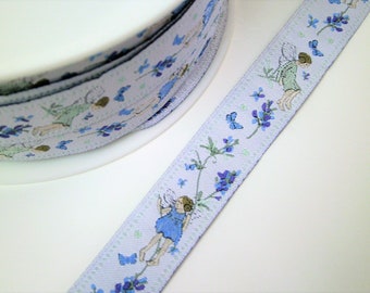 1 m Woven Ribbon "Blossom Elf " 16 mm w.