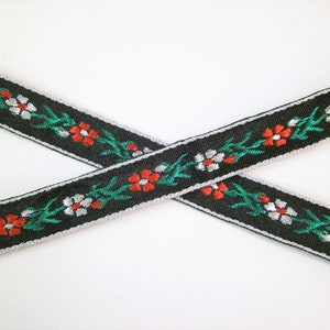1 m Woven Ribbon "Garland" 12 mm