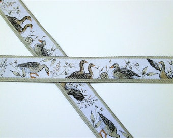 1 m Woven Ribbon "Wild Goose" 16 mm w.