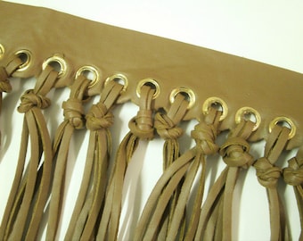 0,5 m leather-like Fringe   22 cm width