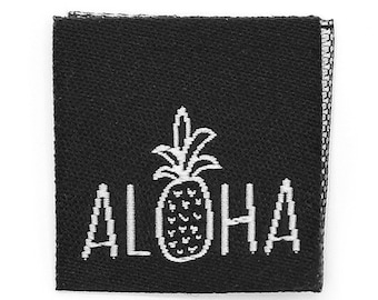 Web label - Aloha - approx. 50 x 25 mm