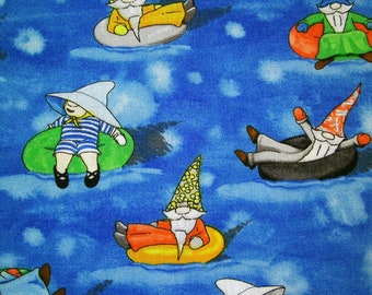 0,5 m Printed cotton fabric "Gnomes on Vacation" 110 cm br.