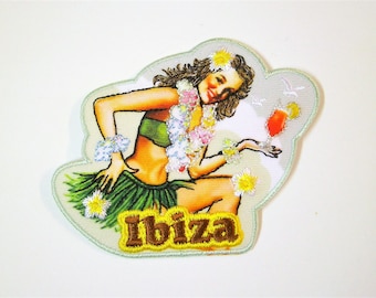 iron on label "Pin Up" ca.65x65 mm