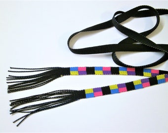 Cord piece with fringe 10mm w. 134 cm length 100% polyester