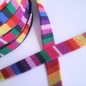 1 m Woven Ribbon &quot;Peru&quot; 10 mm w.