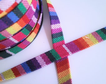 1 m Woven Ribbon "Peru" 10 mm w.