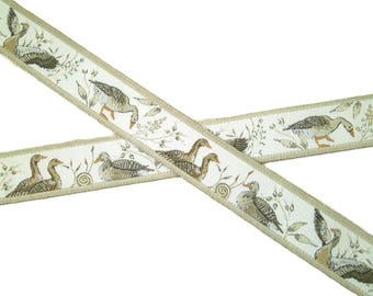 Nastro intrecciato da 1 m "Oche grigie" 16 mm br.