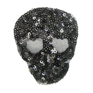 iron on label Skull 75x60 mm sequins image 2