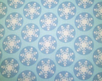 0,5 m Printed cotton fabric  "Lillehammer - Frost Flower" 150 cm w