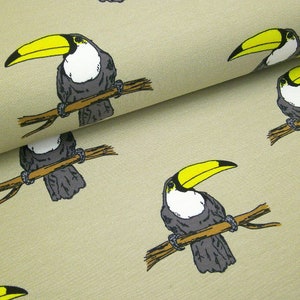 0,5 m Summer-Sweat &quot;Tucan&quot; 160 cm width organic cotton