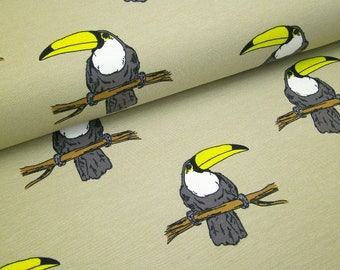 0,5 m Summer-Sweat "Tucan" 160 cm width organic cotton