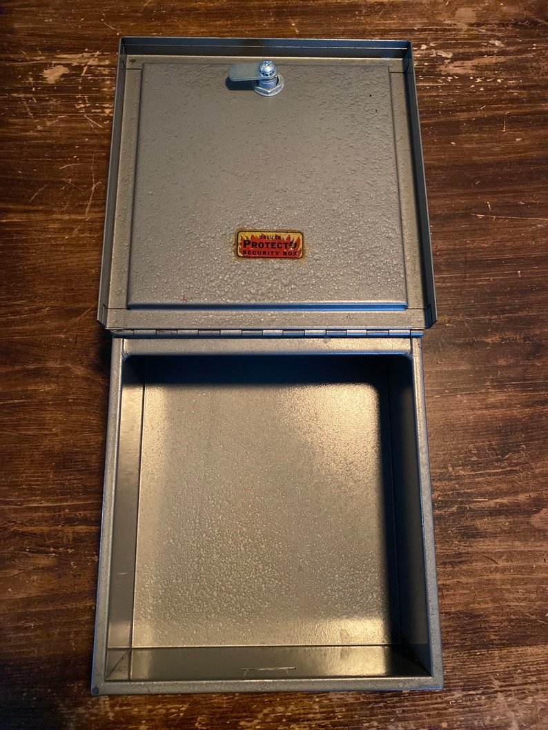 Vintage Deluxe Protecto Security Box Heavy Duty Lock Box Etsy