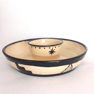 Chip and Dip Bowl, medium snack serving dish, Party food dish