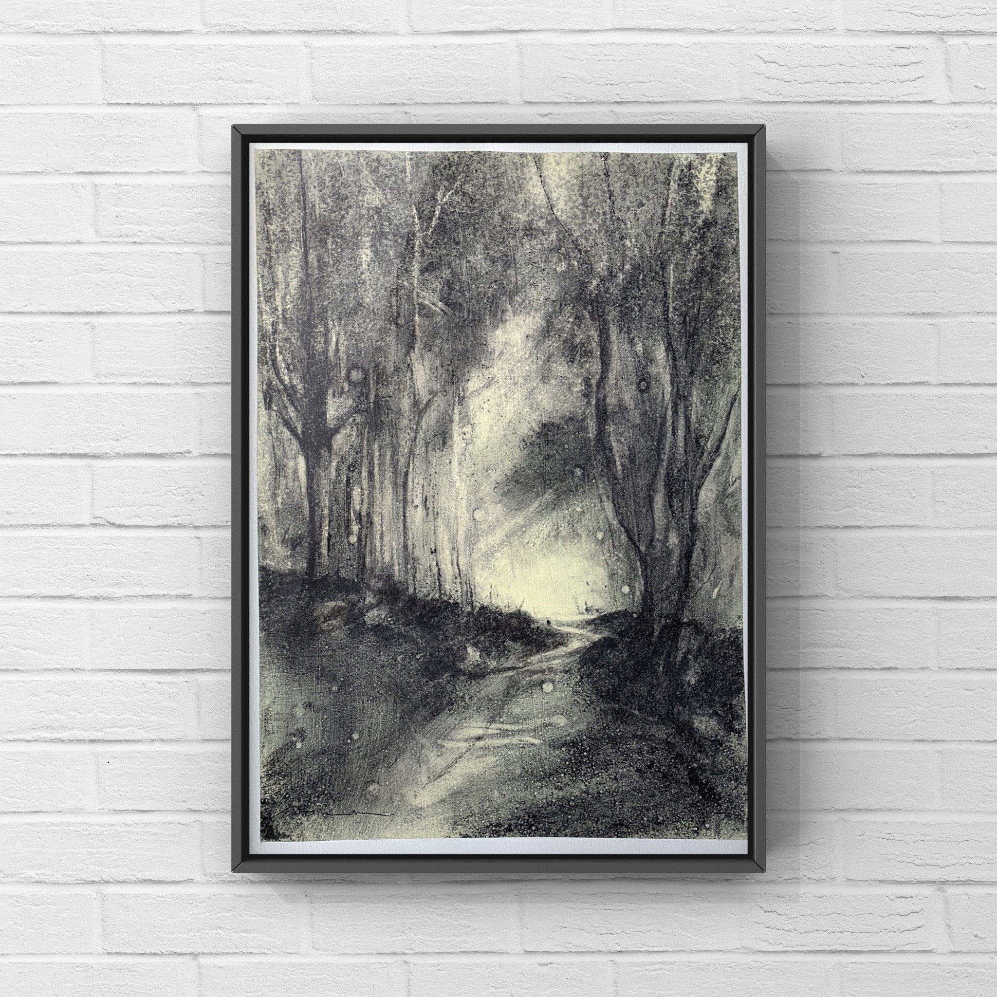 Original Holzkohle Barcelona original Holzkohle Malerei Wand | Etsy