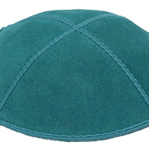 Set of 12 Suede Kippah: Personalized Jewish Skull Cap