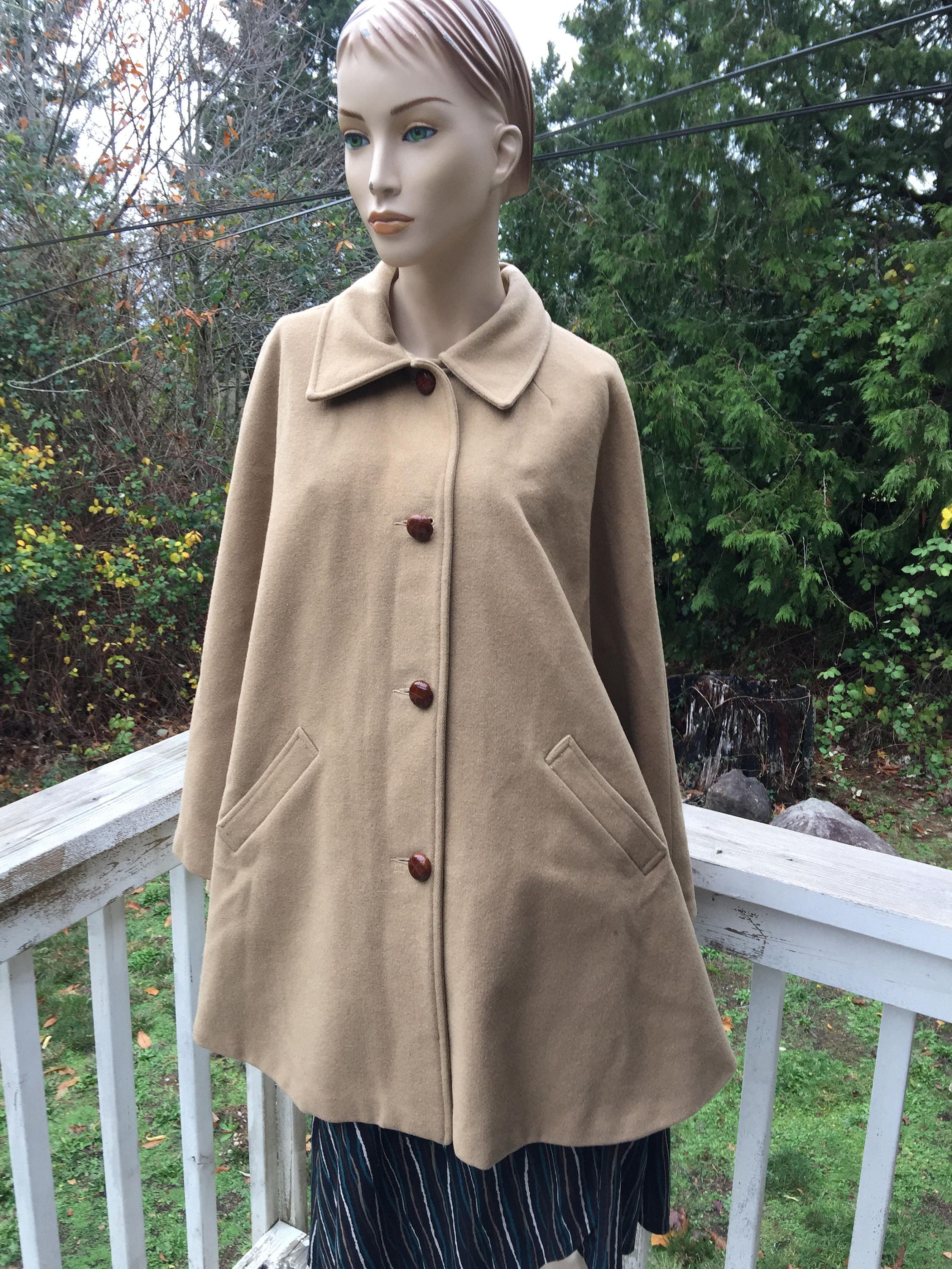 Eddie Bauer Wool Cottage Chic Cape Bohemian Chic Pant Car - Etsy