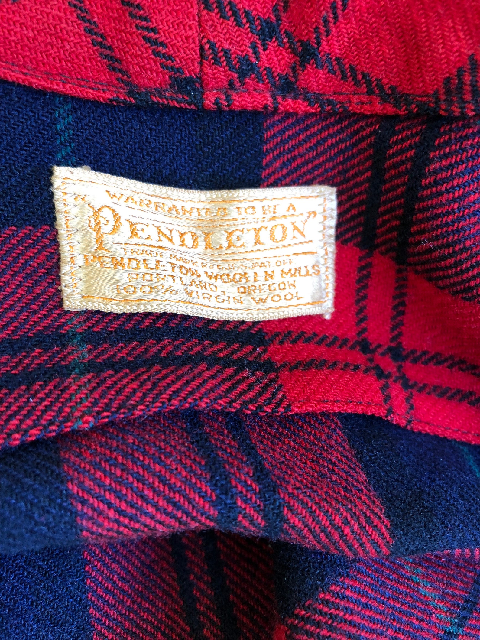 Vtg Pendleton Tartan Plaid Wool Cottage Countryside Flannel | Etsy