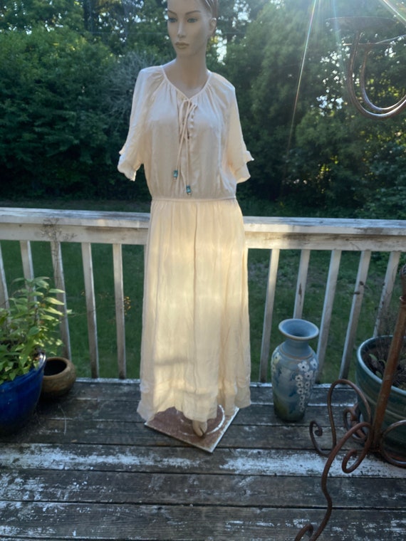 Bohemian Peasant Wedding Summer Boho Dress Mislook - image 1