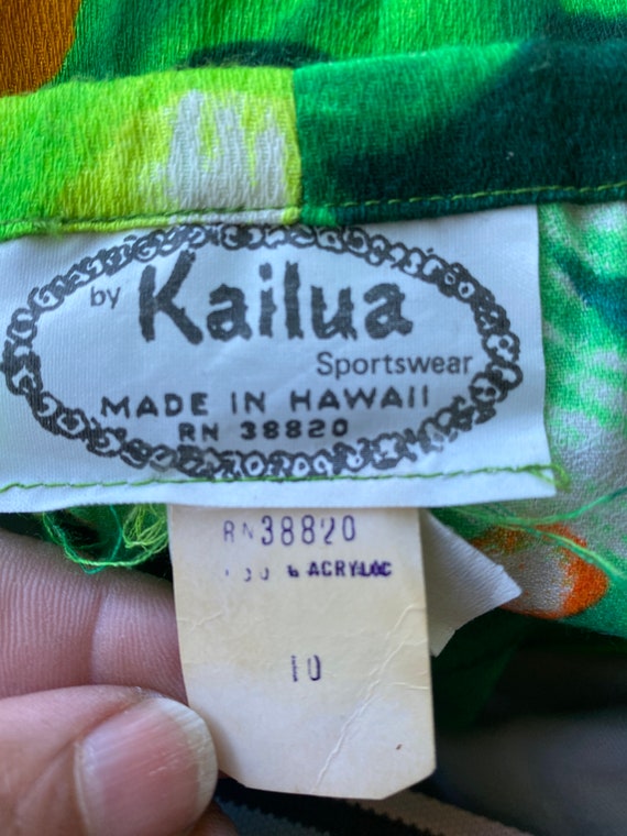 Vintage Kailua Sportswear Hawaiian Maxi Beach Res… - image 3