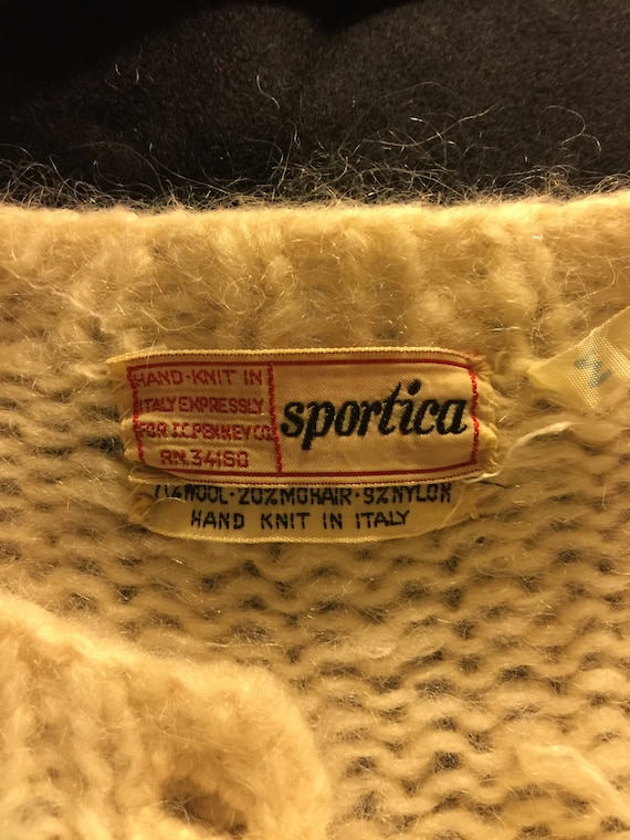 VIntage Bohemian Chic Sportica Italian Hand Knit … - image 4