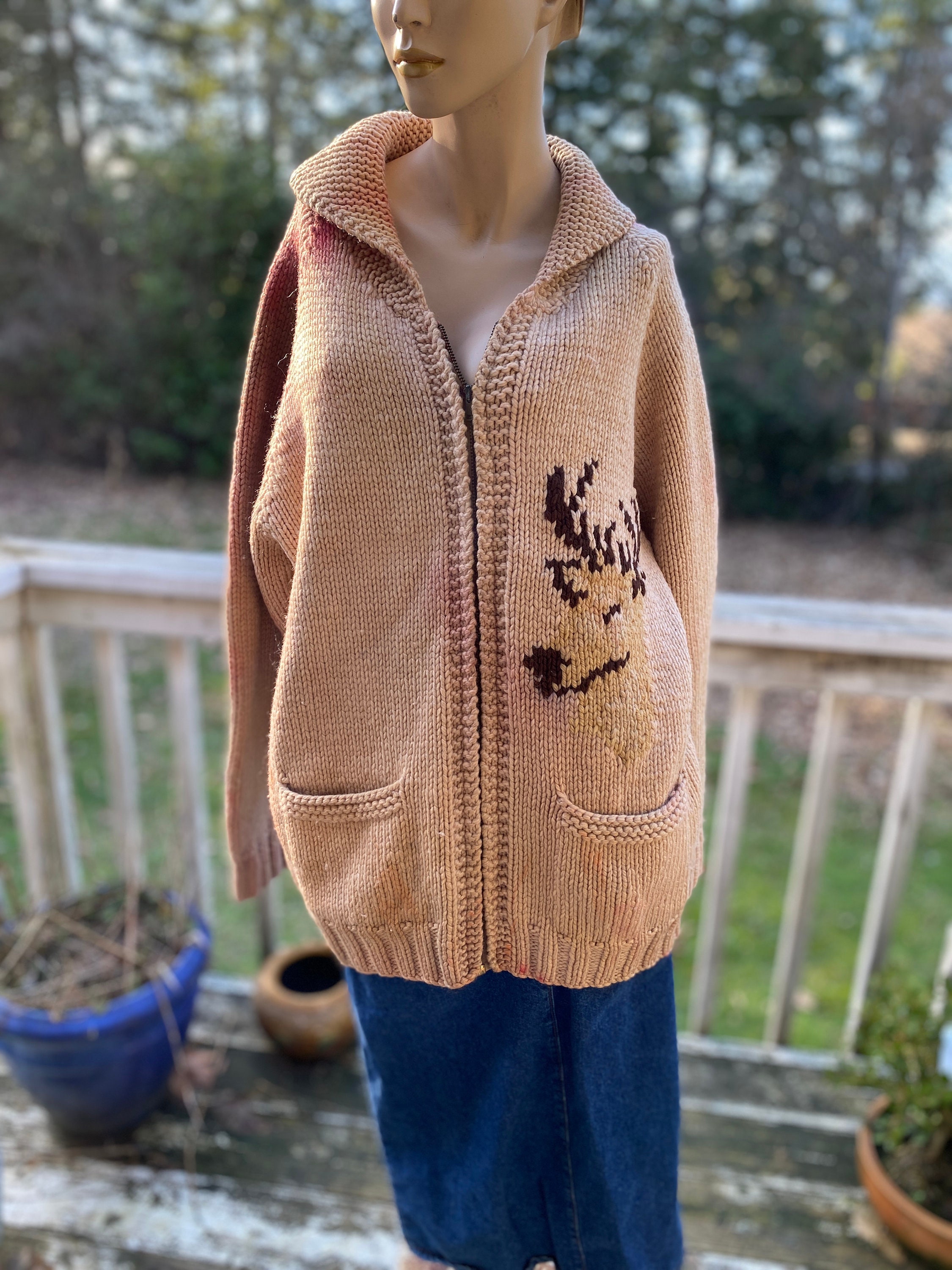 Horse Cowichan Sweater - Etsy Horse Cowichan Sweater - Etsy