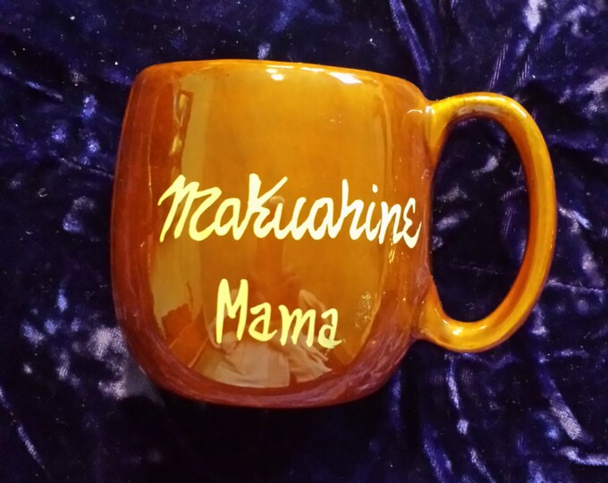 Vintage Aloha Tiki Luau Hawaiian Boho Makuahine Mama Mug Etsy