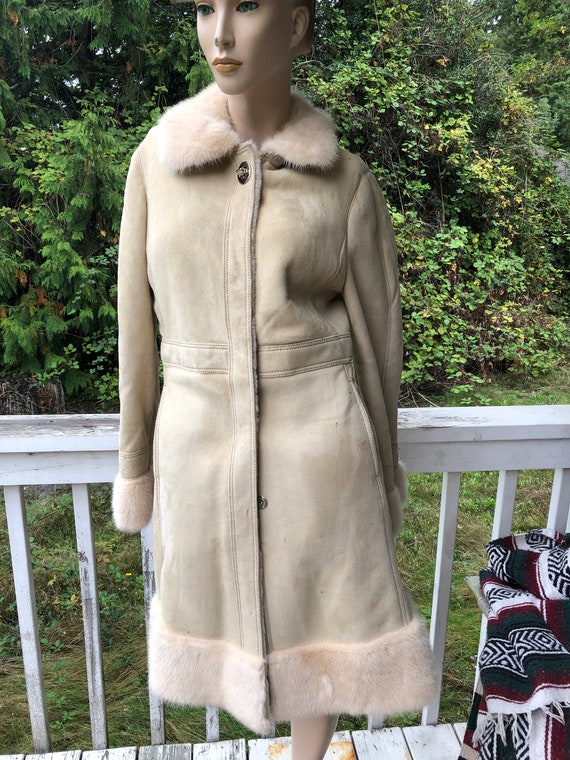 Luxury Mink Shearling Coach Coat