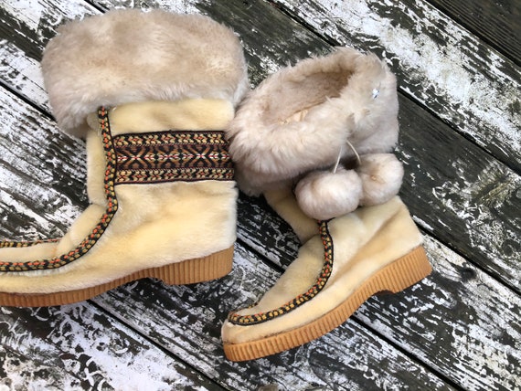 Shearling Inuit Eskimo VTG Professional Penneys Su