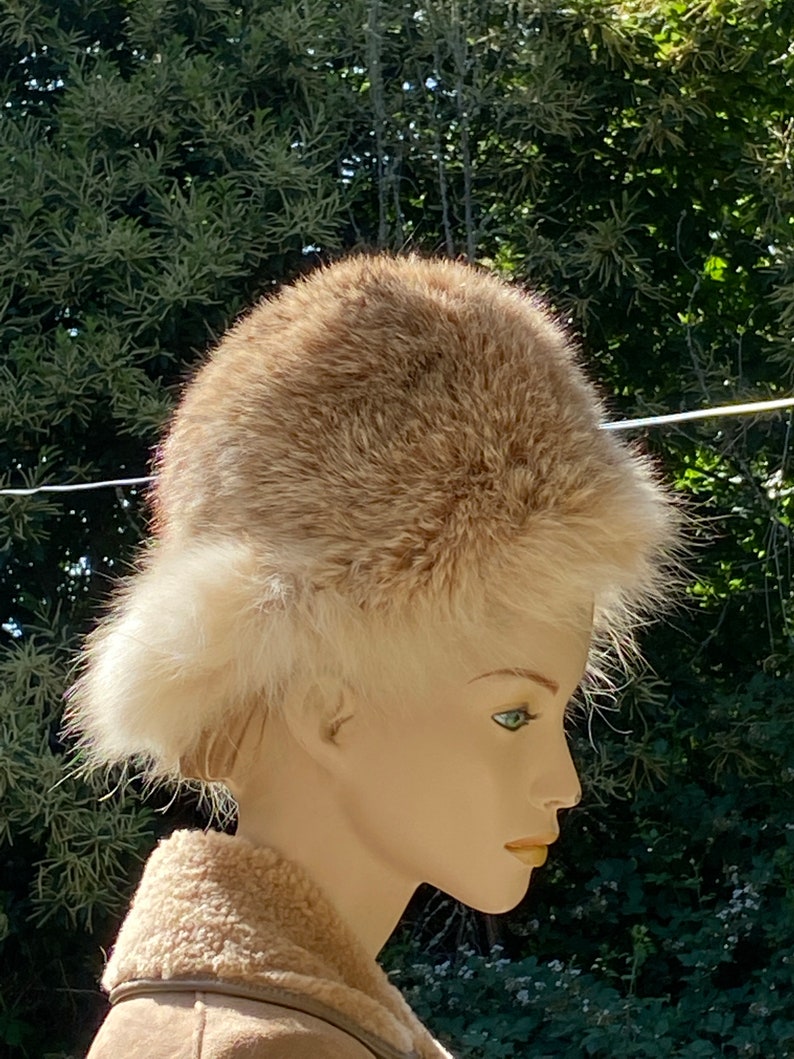 60s Vintage Fur Bohemian Chic Vogue Hat/ Cloche Boonie Style image 3