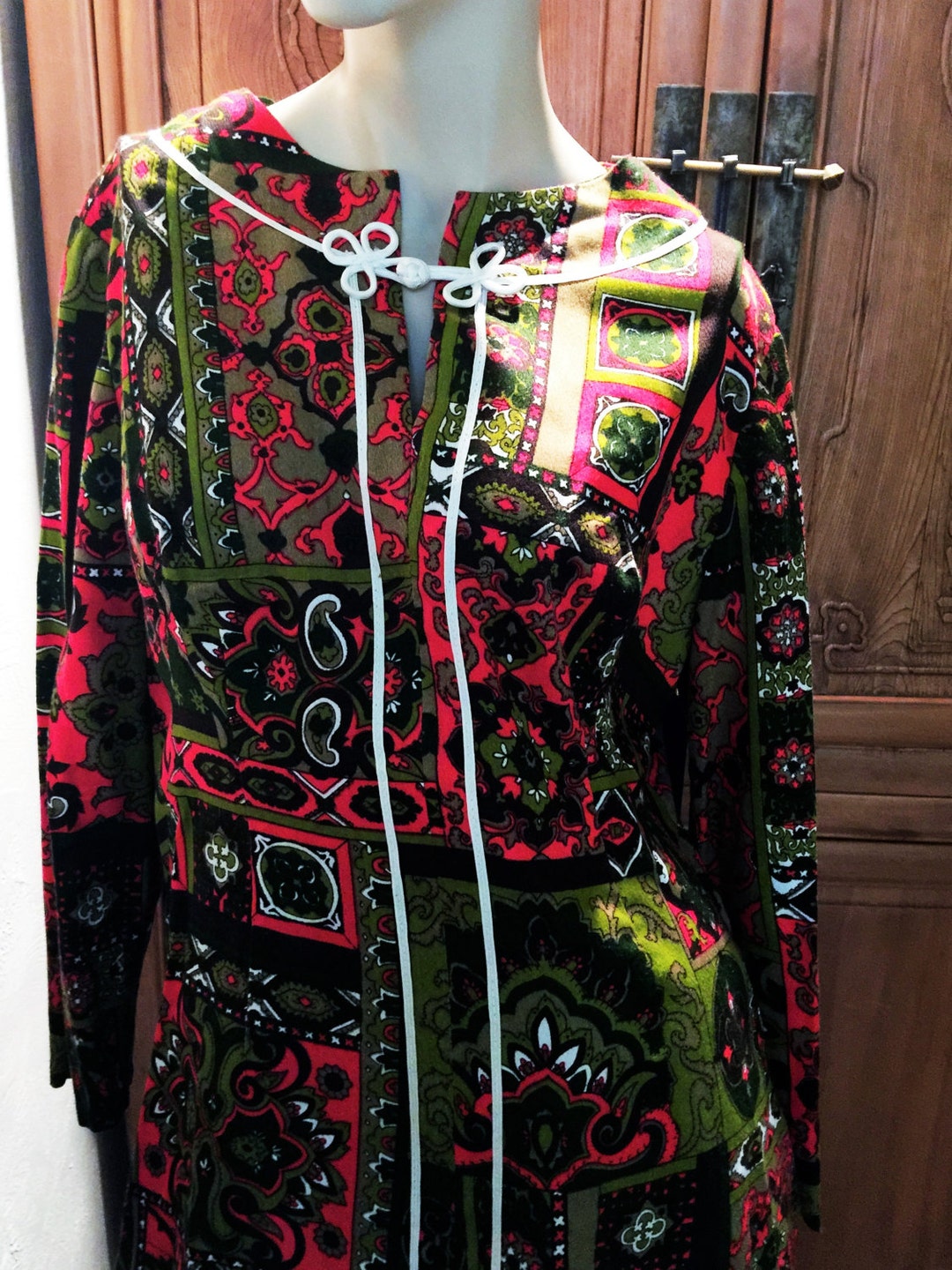 Cheongsam Asian Pantsuit Bohemian Hippie Chinese Tunic Cropped - Etsy