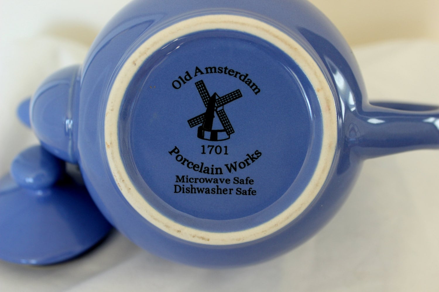 Old Amsterdam Porcelain Teapot 2Cup Royal Blue 1701 Etsy