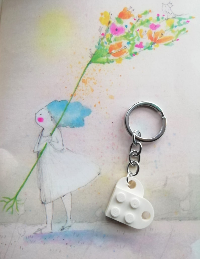 Valentine's Day A keychain with carabiner and | Etsy